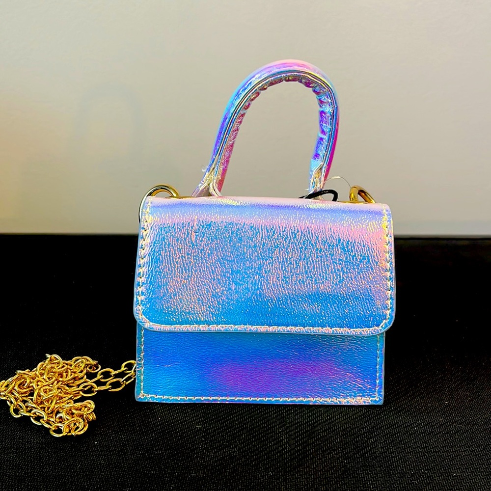 Mini Iridescent Crossbody Purse